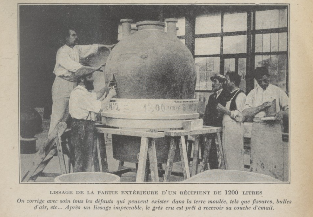 récipient grès manufacture de Sèvres 