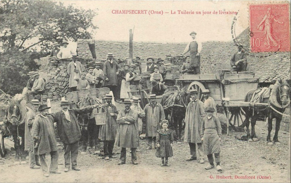 Tuilerie de Champsecret un jour de livraison