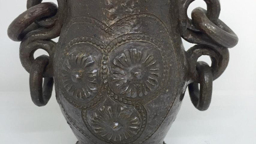 Vase à fleurs à anneaux Néhou