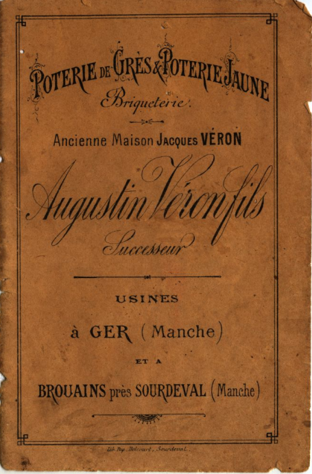 Couverture catalogue Augustin Véron 