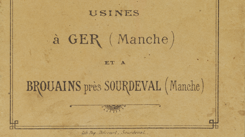 Catalogue Usines à Ger et à Brouains