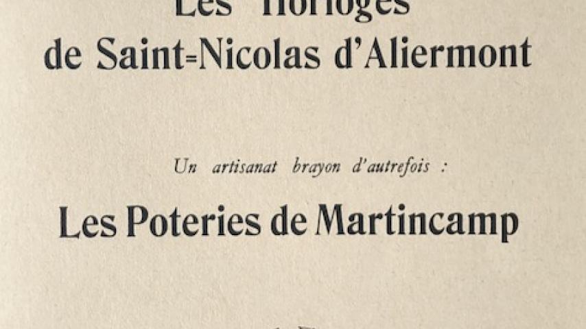 Les poteries de Martincamp