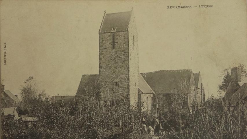 Église Ger vers 1900